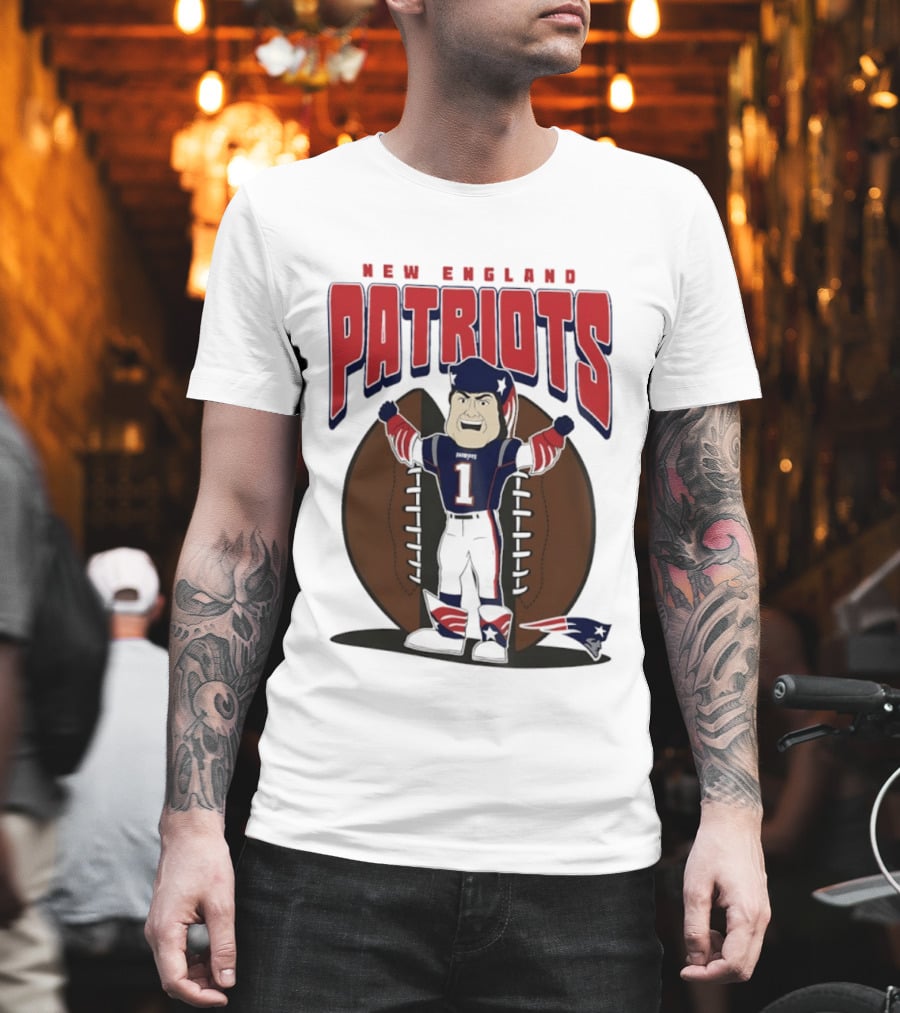 New England Patriots Pat Patriot Mania 2026 Football T-Shirt