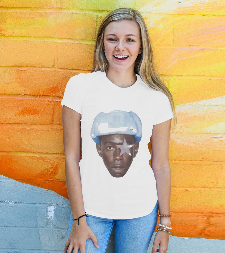 Tyler The Creator Starboy Surreal Blue Hat Star Eye T-Shirt