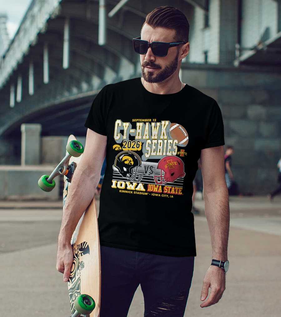 September 12 Cy Hawk Series 2026 Iowa Vs Iowa State Kinnick Stadium Iowa City T-Shirt