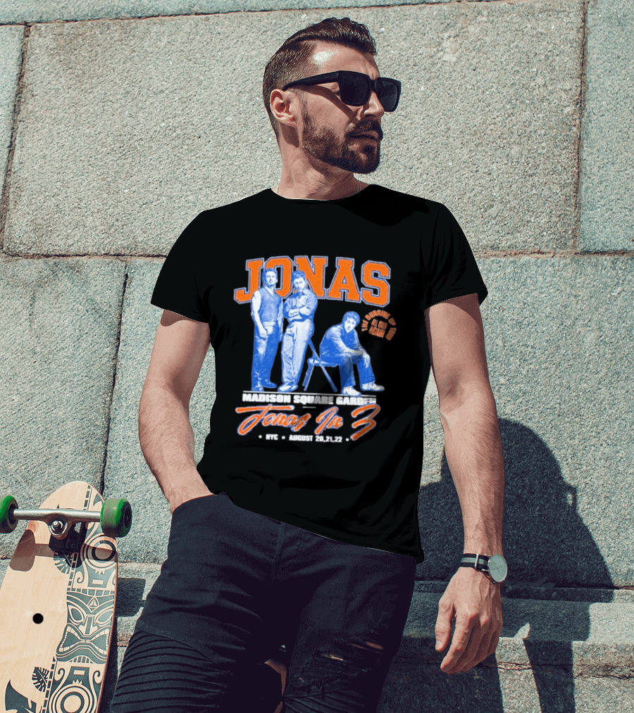 Jonas Brothers Madison Square Garden NYC Jonas In 3 August 20 21 22 T-Shirt
