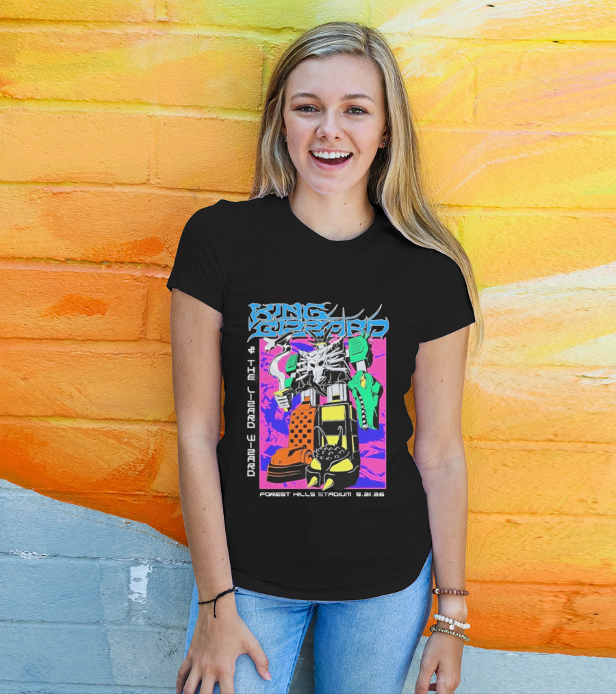 King Gizzard And The Lizard Wizard Forest Hills NY Night 2 August 21 2026 Stadium Show T-Shirt