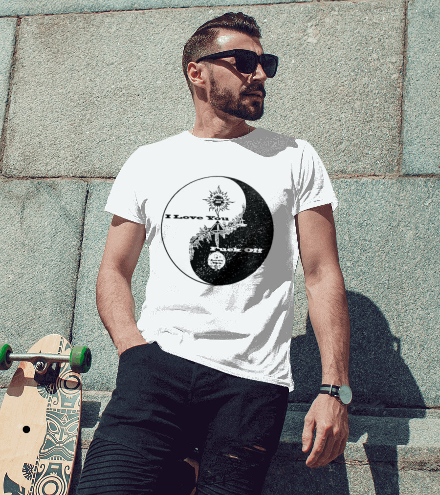 I Love You Fck Off Yin Yang Sun And Moon T-Shirt