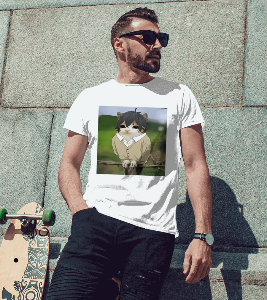 Horimeowls Miyamura Cat Owl Meme Anime Hybrid T-Shirt
