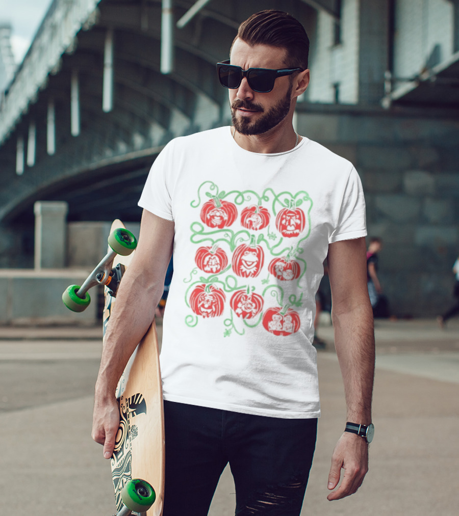 Puppet Pumpkins Muppets Halloween Collage T-Shirt