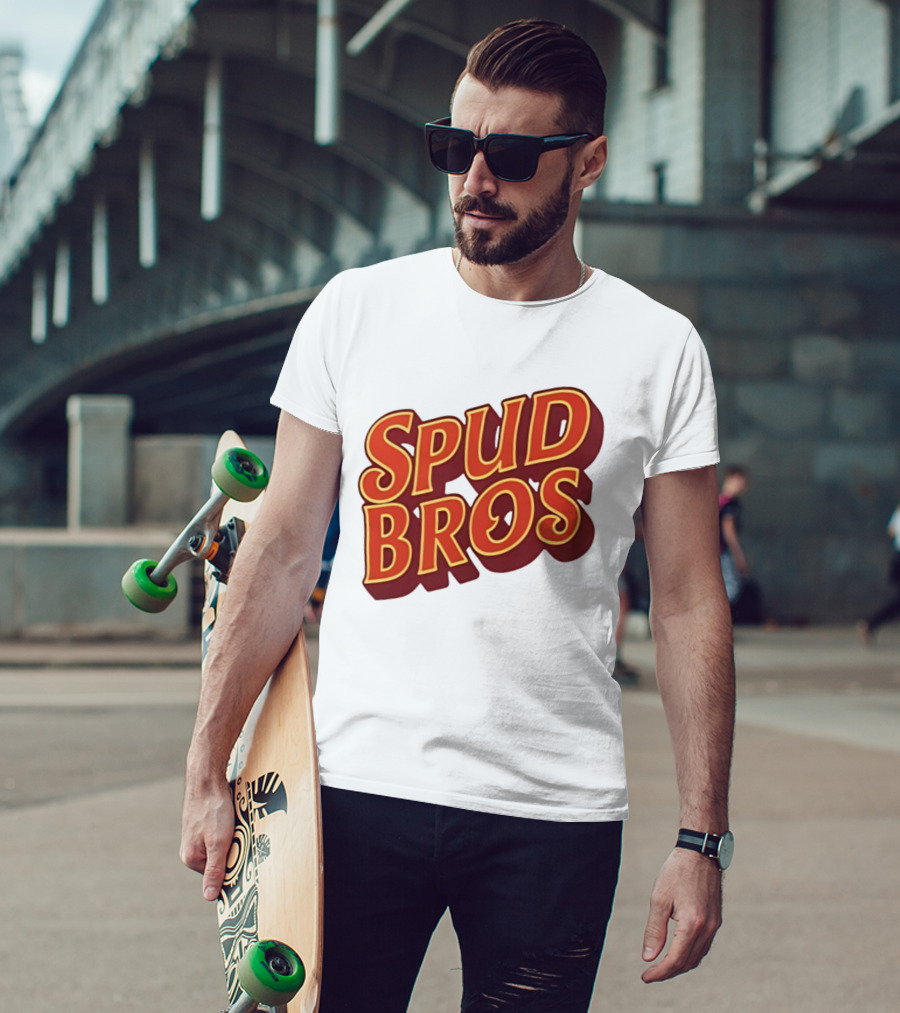Spud Bros Joe Tessitore Playful Retro Font T-Shirt