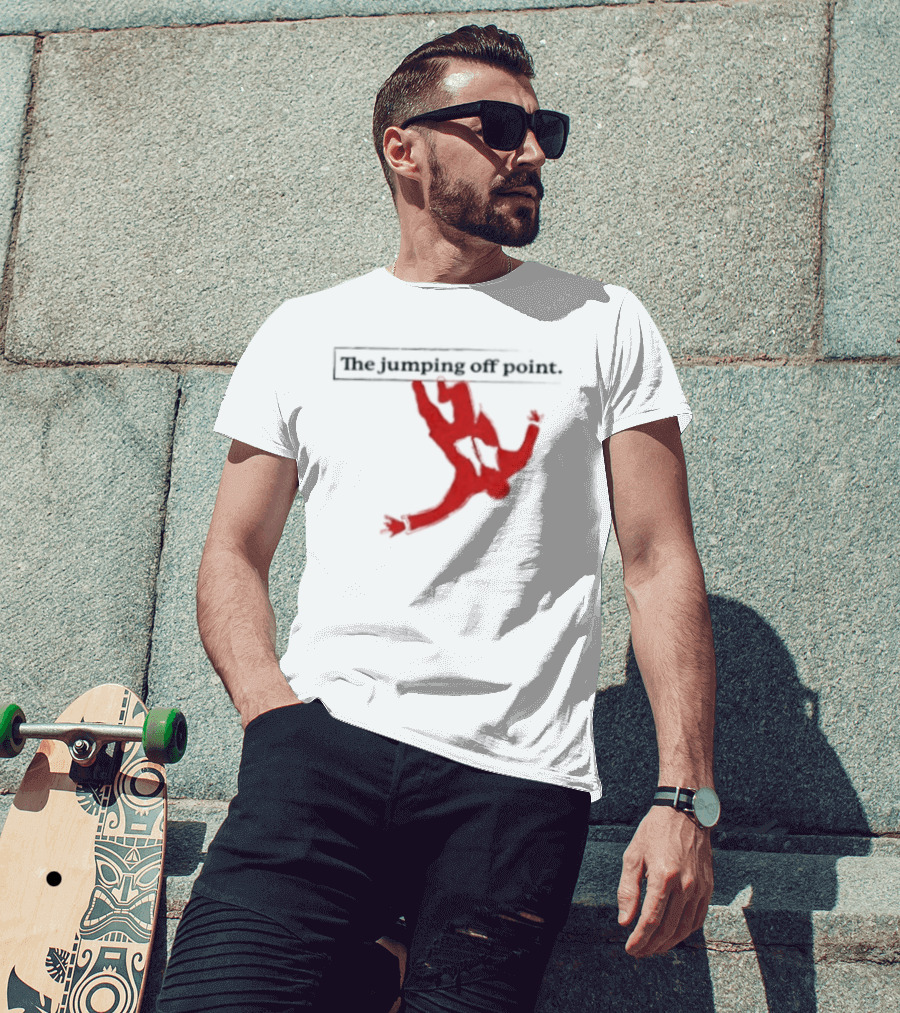 The Jumping Off Point Man Jump Off Minimalist T-Shirt