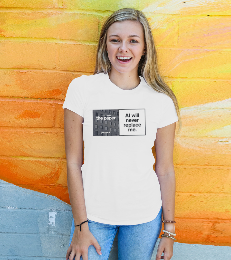 The Paper AI Will Never Replace Me T-Shirt