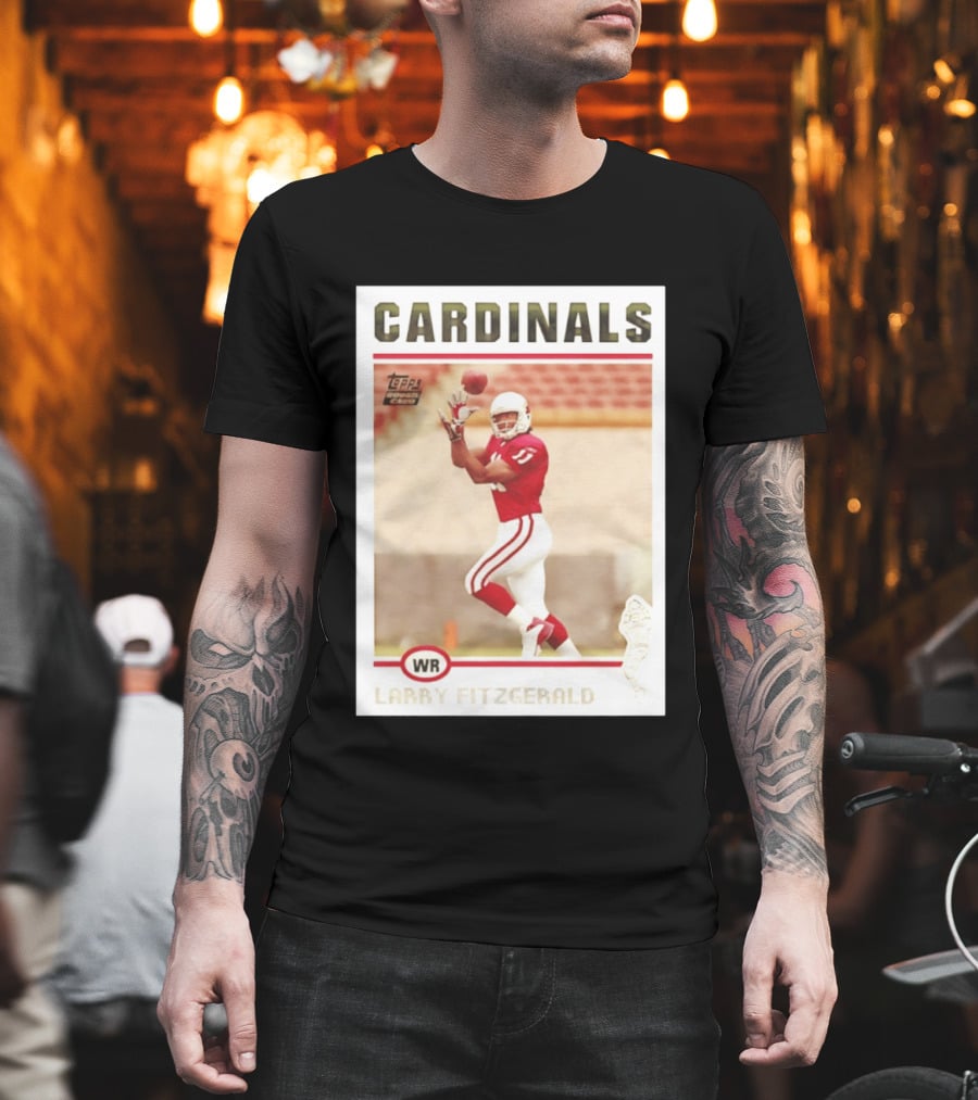 CARDINALS Larry Fitzgerald WR Topps Rookie Card T-Shirt