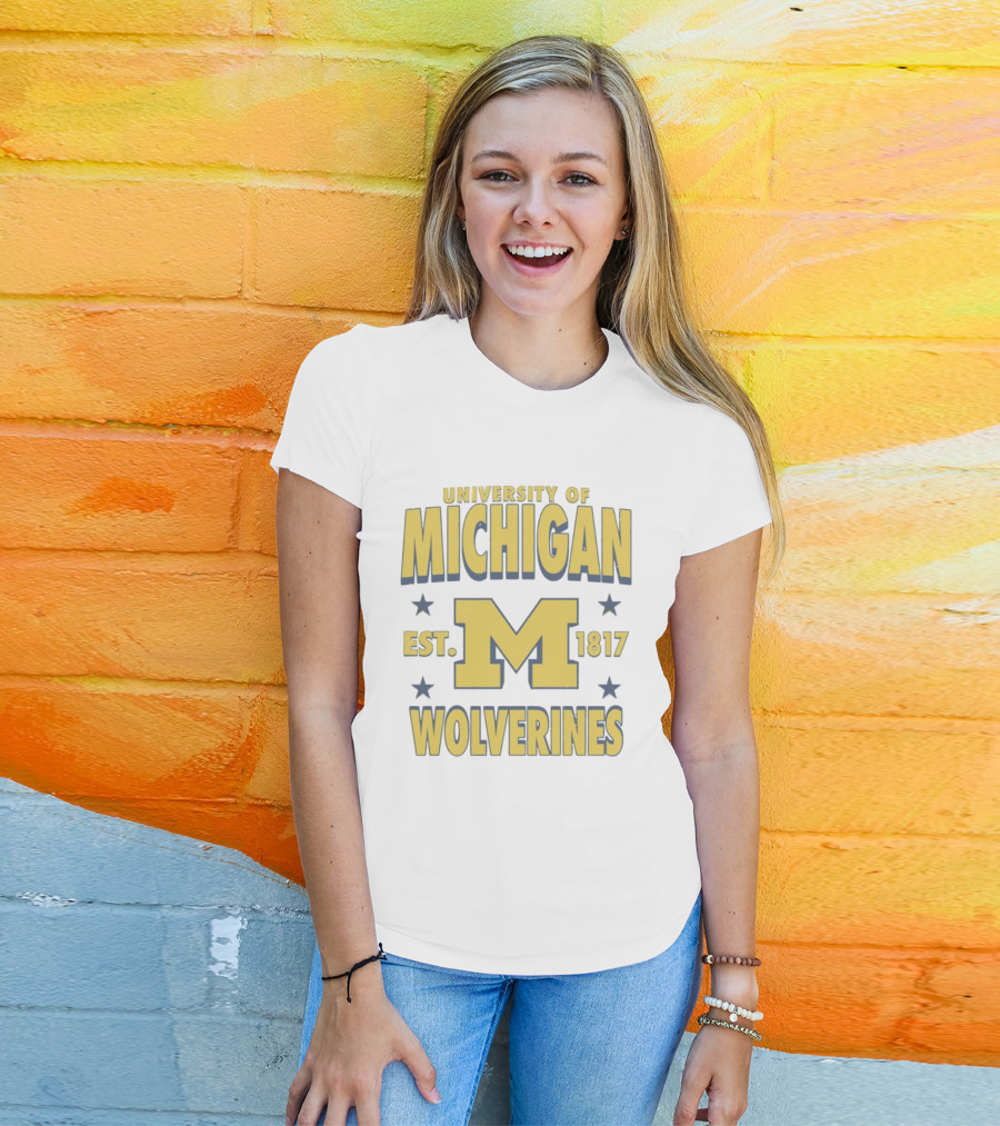 University Of Michigan Wolverines Est 1817 M T-Shirt