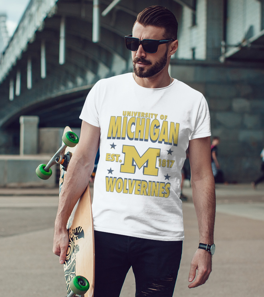 University Of Michigan Wolverines Est 1817 M T-Shirt