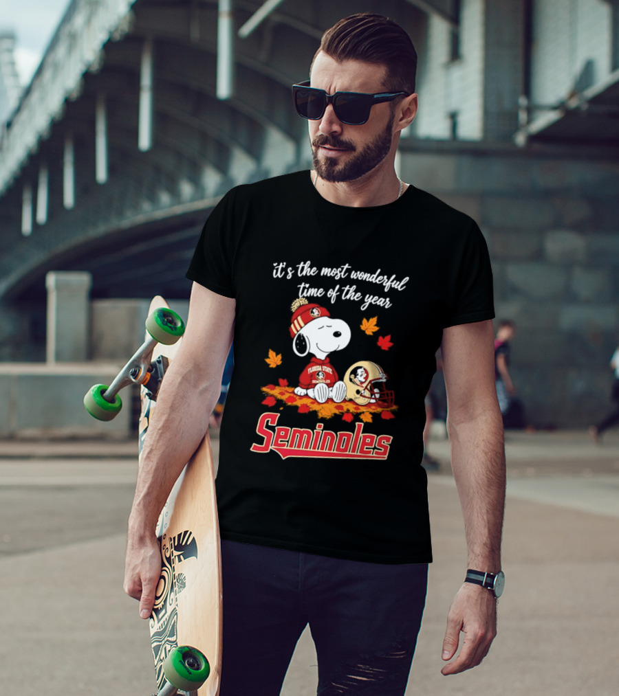 It's The Most Wonderful Time Of The Year Snoopy Florida State Seminoles T-Shirt