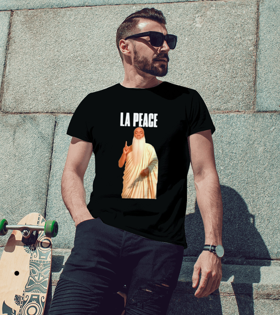 Kai Cenat La Peace Meme Togalike Robe And Beard T-Shirt