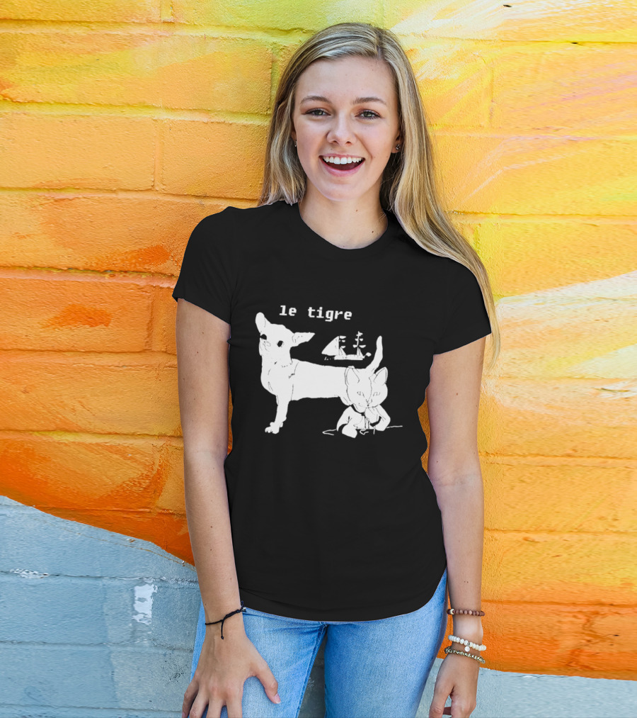 Le Tigre Chihuahua Cat Ship Kathleen Hanna T-Shirt