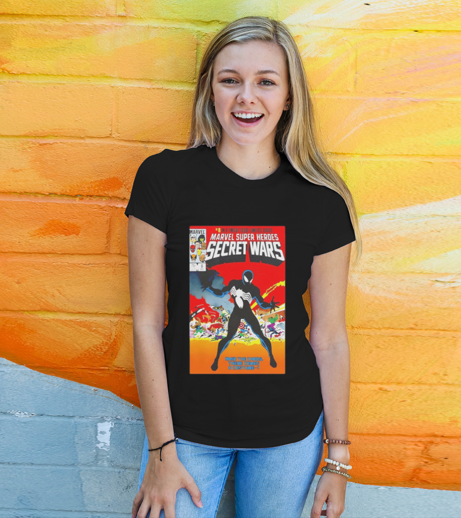 Marvel Super Heroes Secret Wars Number 8 Black Costume Amid The Chaos There Comes A Costume T-Shirt