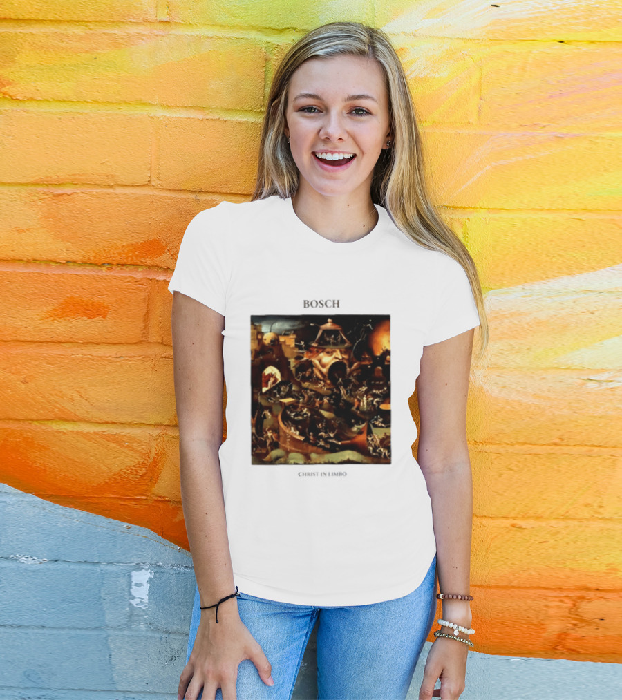 Hieronymus Bosch Christ In Limbo Medieval Painting Print T-Shirt