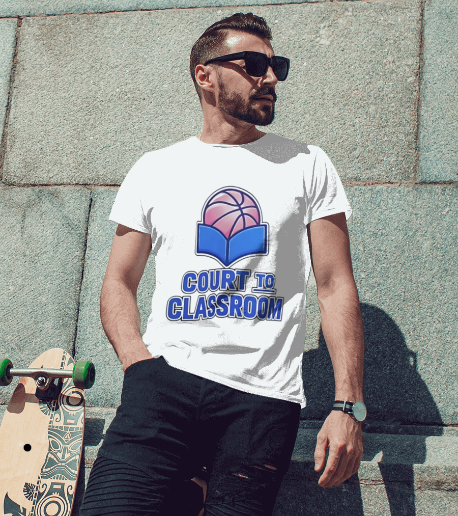 Basketball In Education Court To Classroom Empowerment T-Shirt