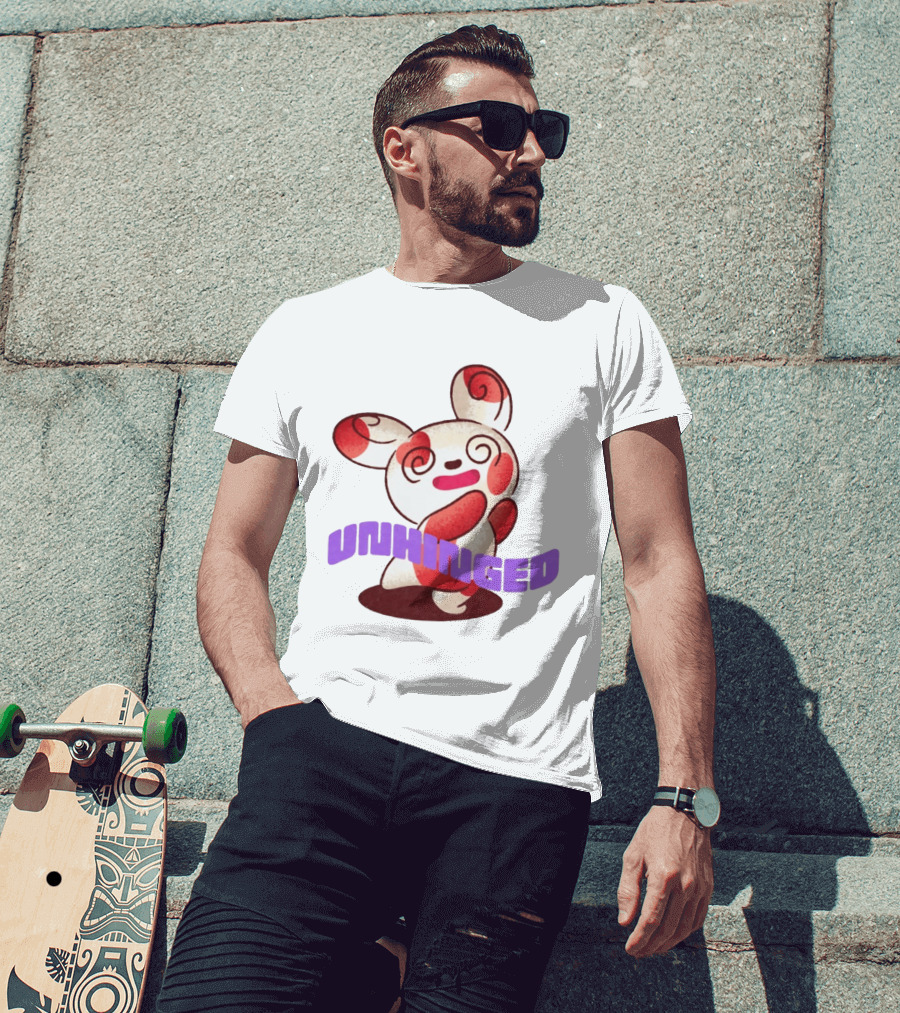 Spinda Unhinged Bunny Rabbit Cartoon Spiral Eyes T-Shirt