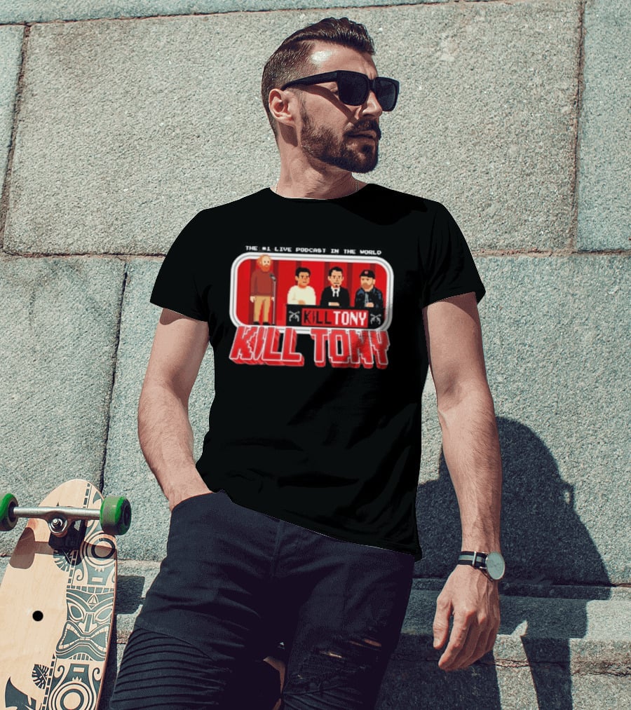 Kill Tony Podcast 8 Bit Pixel Art Comedy Panel T-Shirt