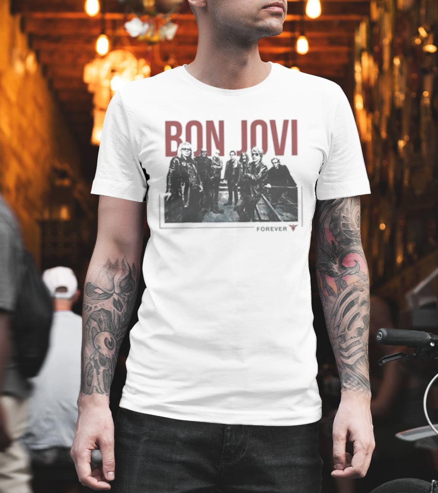 Bon Jovi Forever Band Cut Out T-Shirt