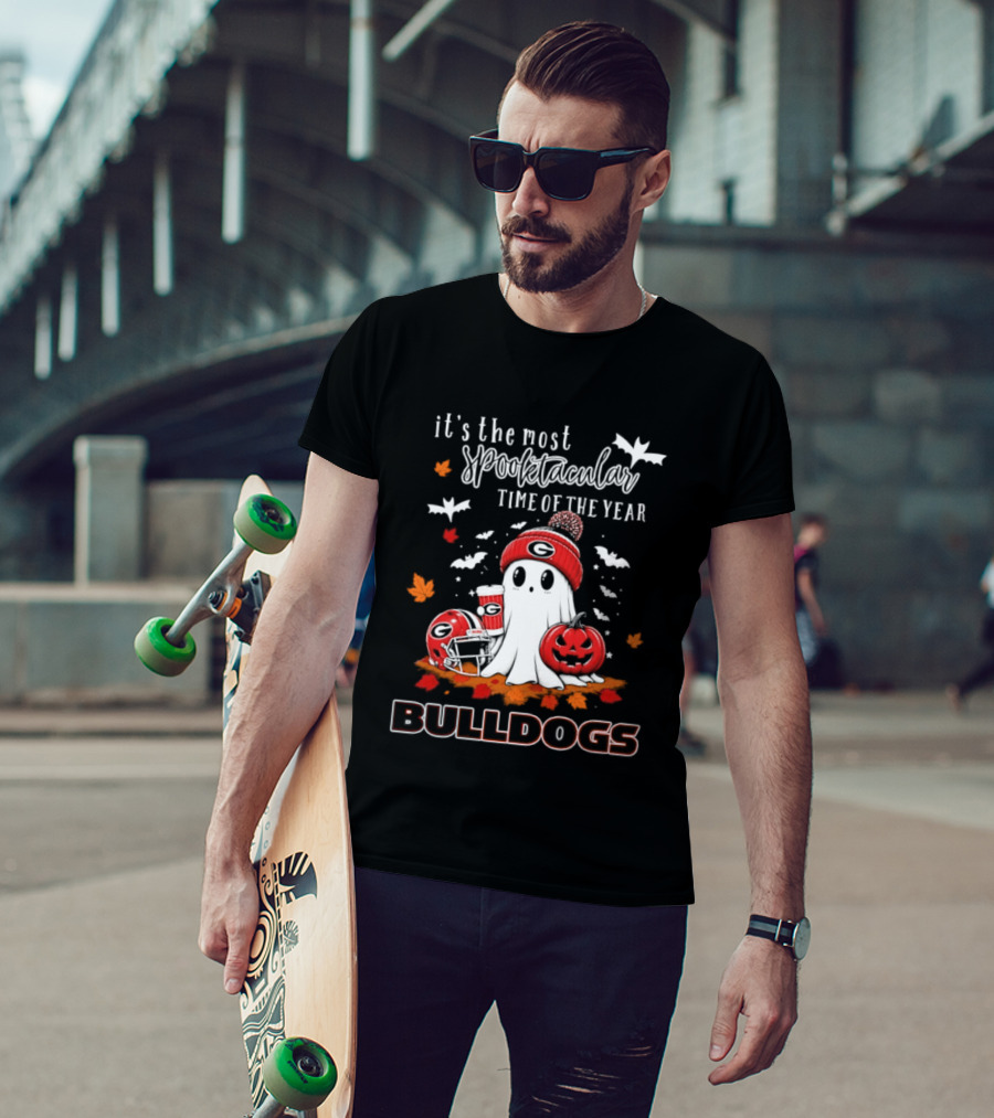 Georgia Bulldogs Halloween Ghost Wonderful Time Football Fan 2026 T-Shirt