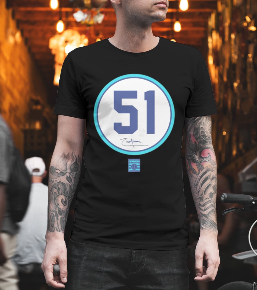 Randy Johnson Seattle Mariners 51 2015 National Baseball Hall Of Fame Induction T-Shirt