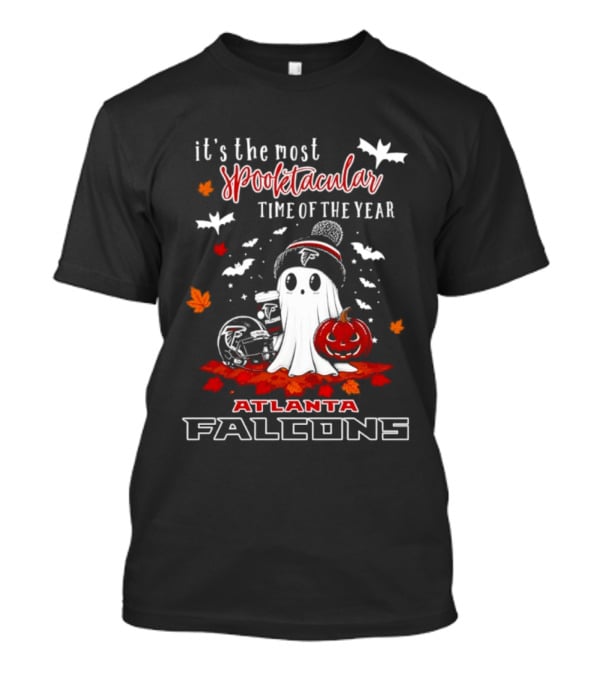 Atlanta Falcons Halloween Ghost 2026 It's The Most Spooktacular Time Of The Year T-Shirt