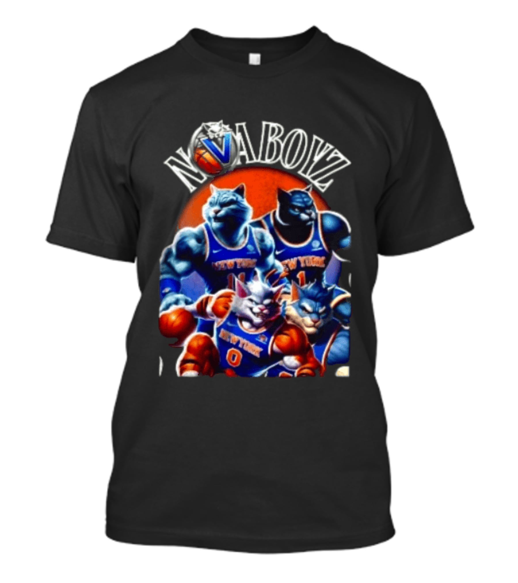 Nova Boyz New York Basketball Cats Jalen Brunson Josh Hart Mikal Bridges Donte DiVincenzo T-Shirt