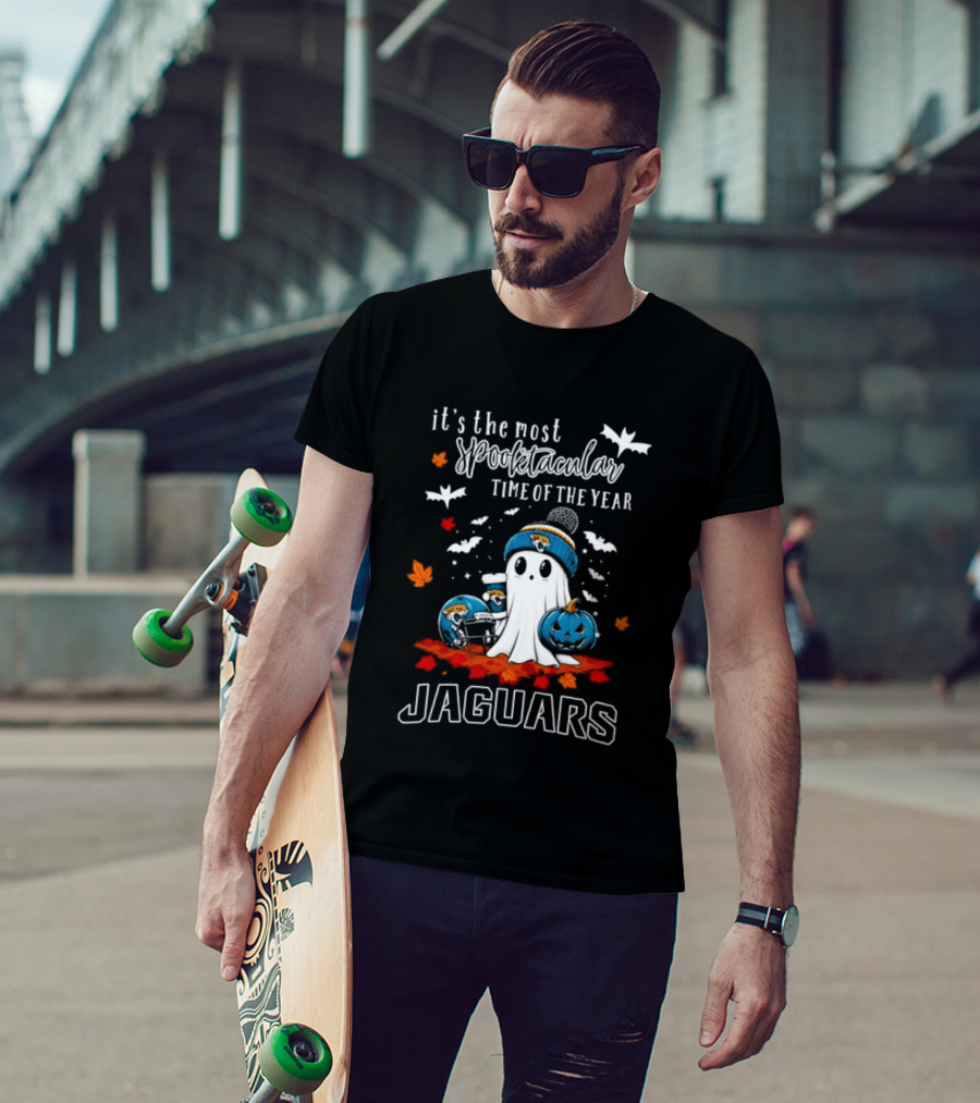 Jacksonville Jaguars Halloween Ghost Spooktacular Time Of The Year T-Shirt