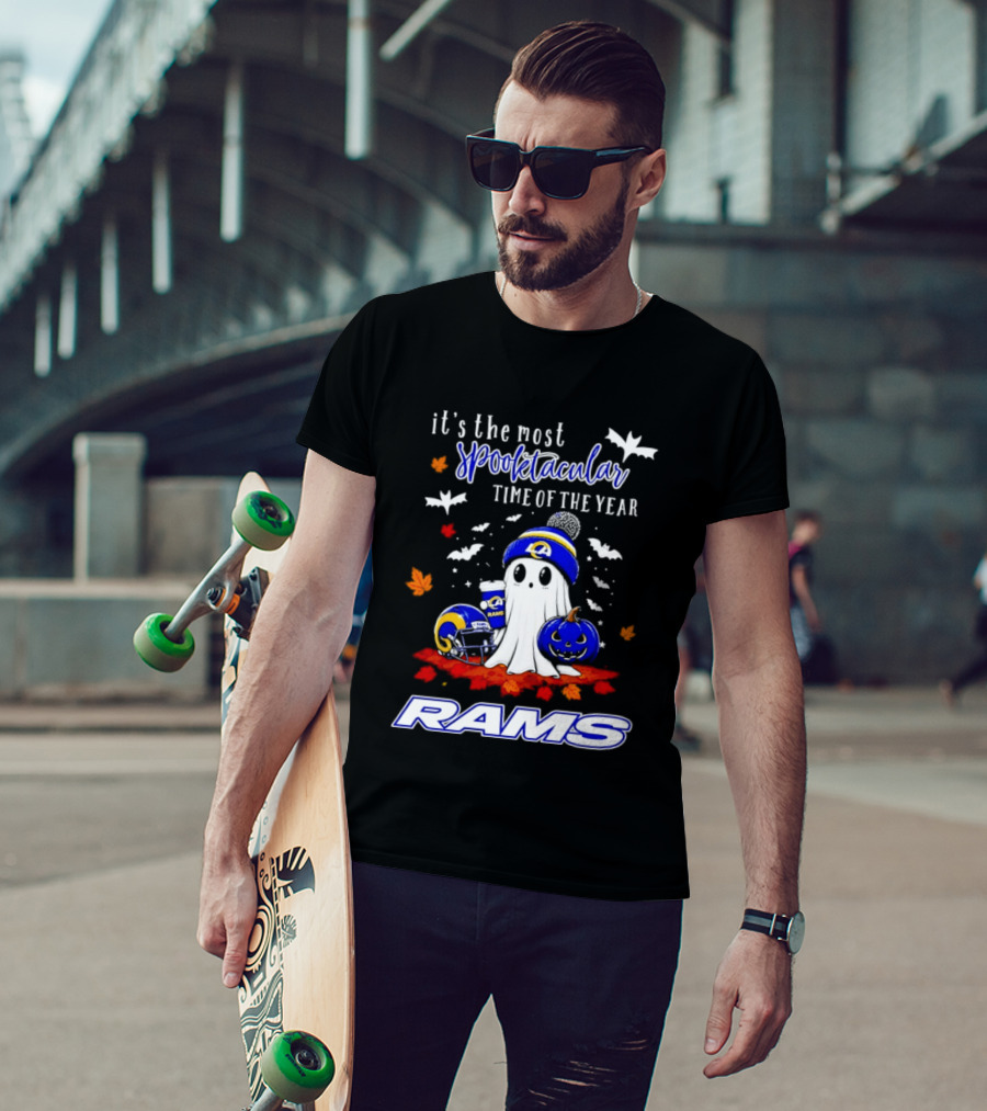 Los Angeles Rams Halloween Ghost 2026 Season It's The Most Spooktacular Time Of The Year T-Shirt