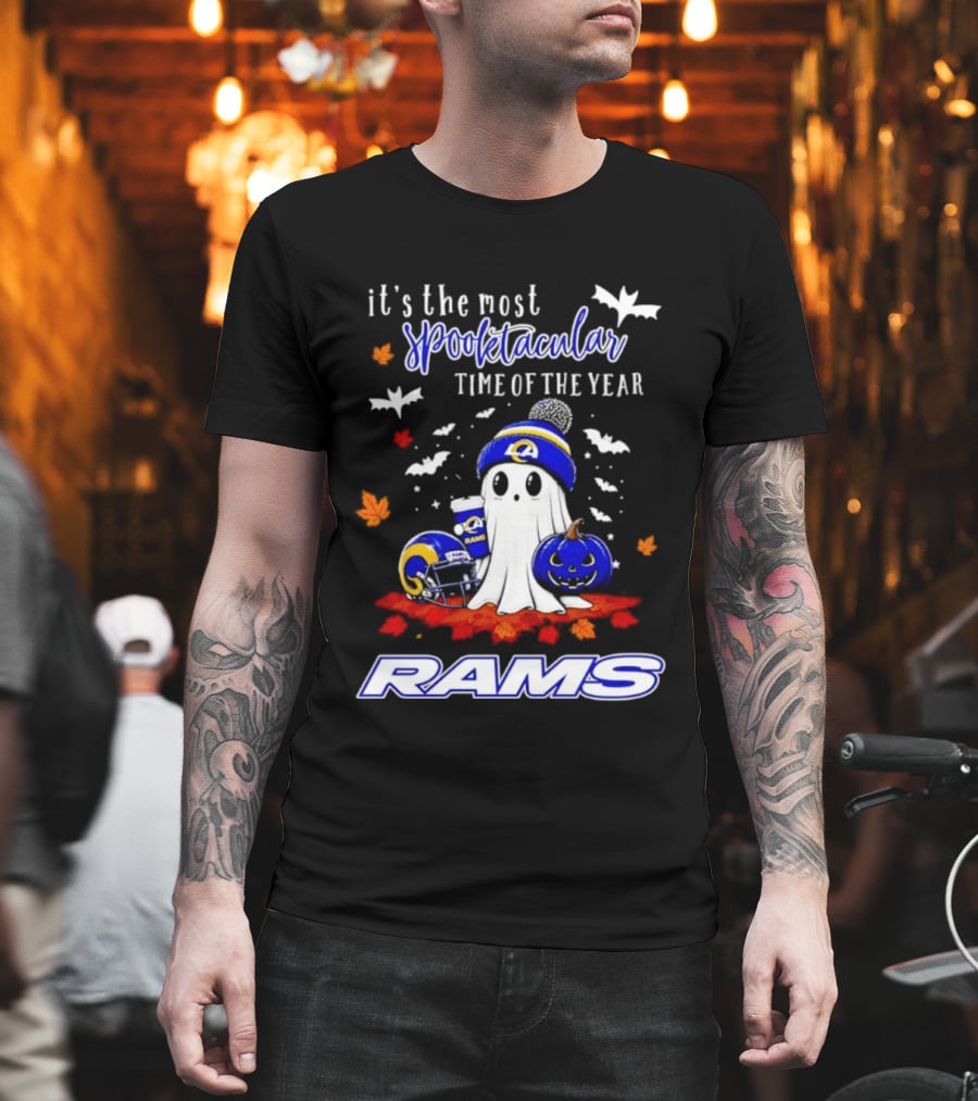 Los Angeles Rams Halloween Ghost 2026 Season It's The Most Spooktacular Time Of The Year T-Shirt