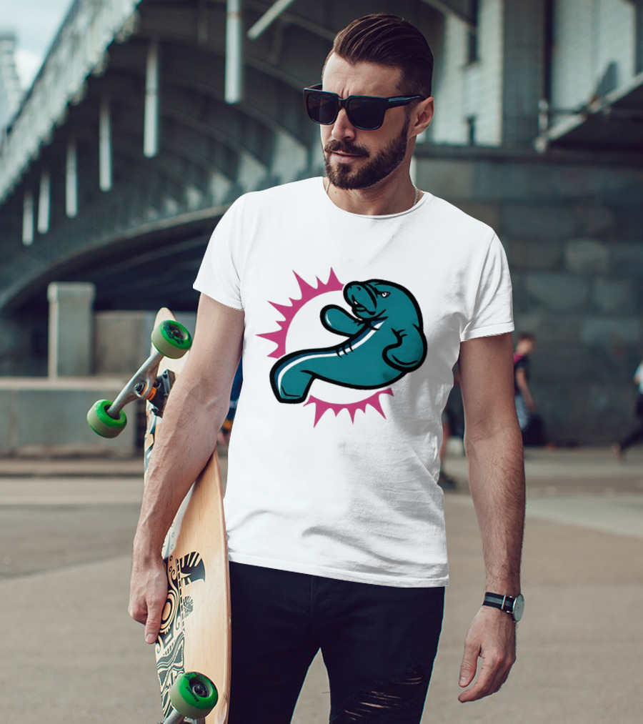 GTA VI Vice City Manatees Miami Dolphins Mashup T-Shirt