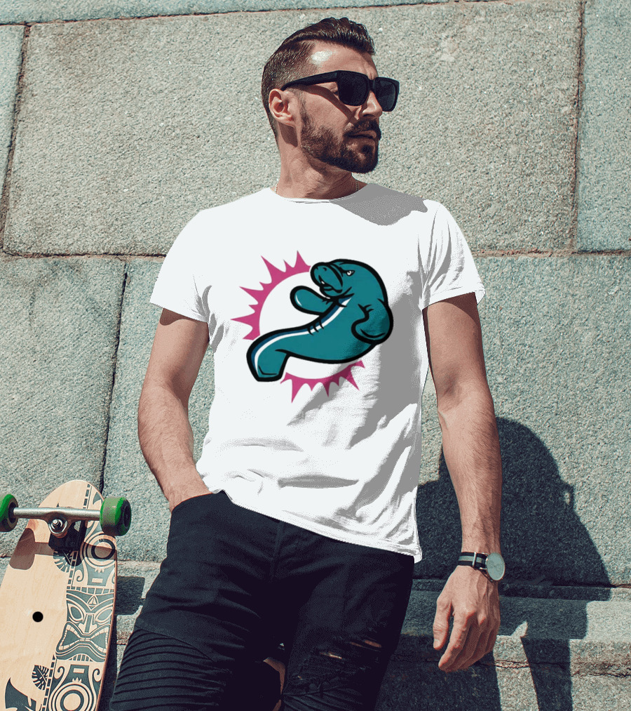 GTA VI Vice City Manatees Miami Dolphins Mashup T-Shirt