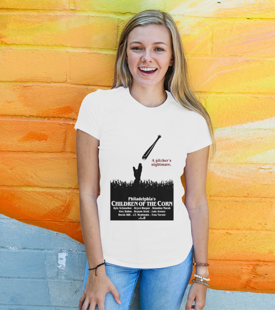 Philadelphia Phillies A Pitcher's Nightmare Children Of The Corn T-Shirt
