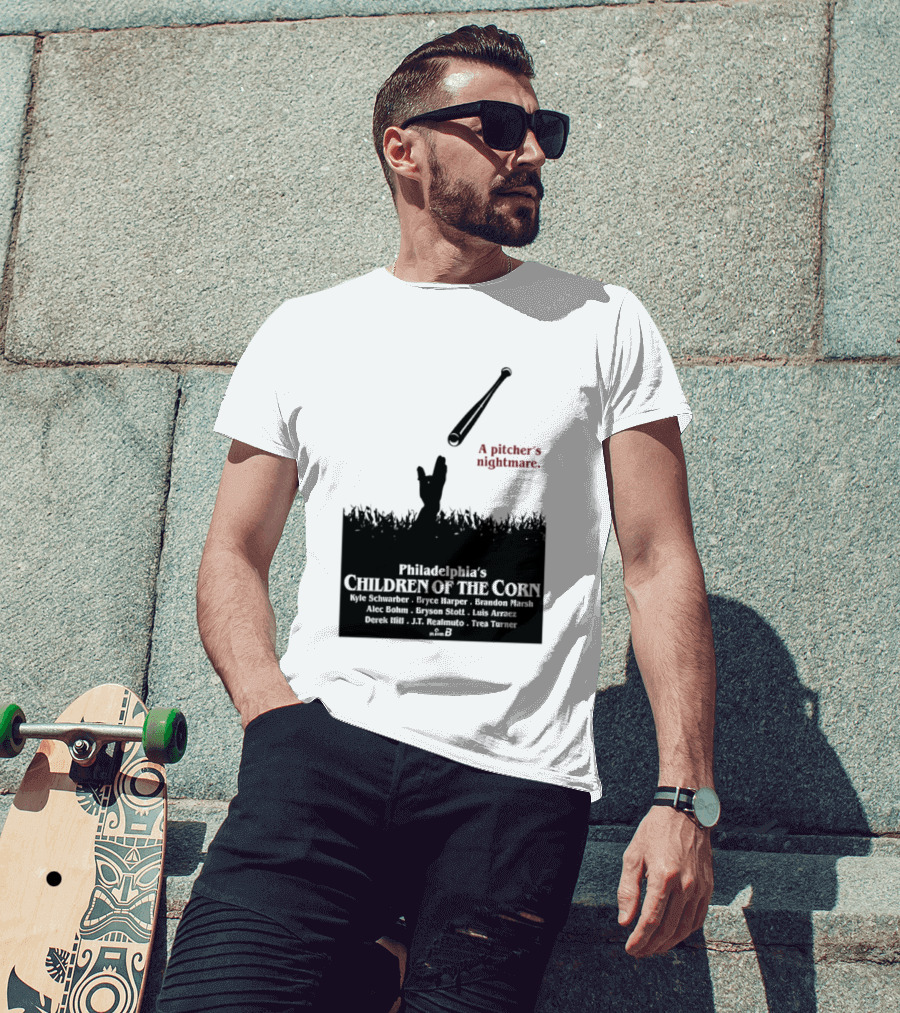 Philadelphia Phillies A Pitcher's Nightmare Children Of The Corn T-Shirt