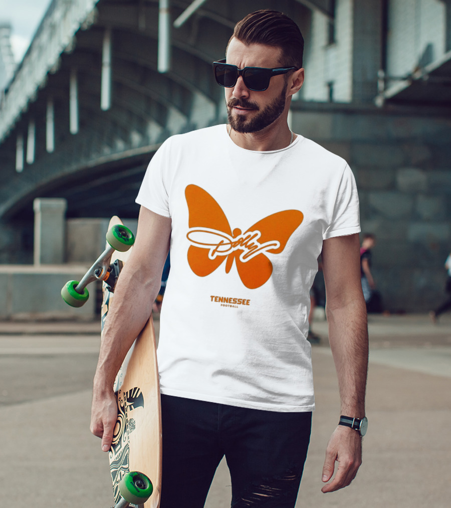 Tennessee Vols Dolly Butterfly Football T-Shirt