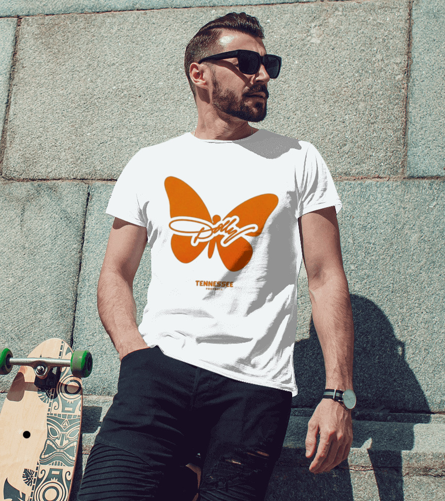 Tennessee Vols Dolly Butterfly Football T-Shirt