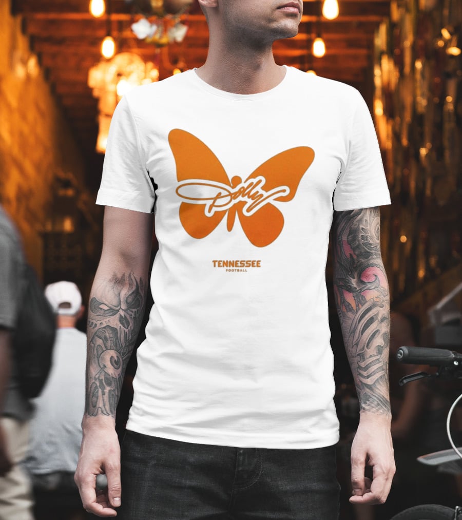 Tennessee Vols Dolly Butterfly Football T-Shirt