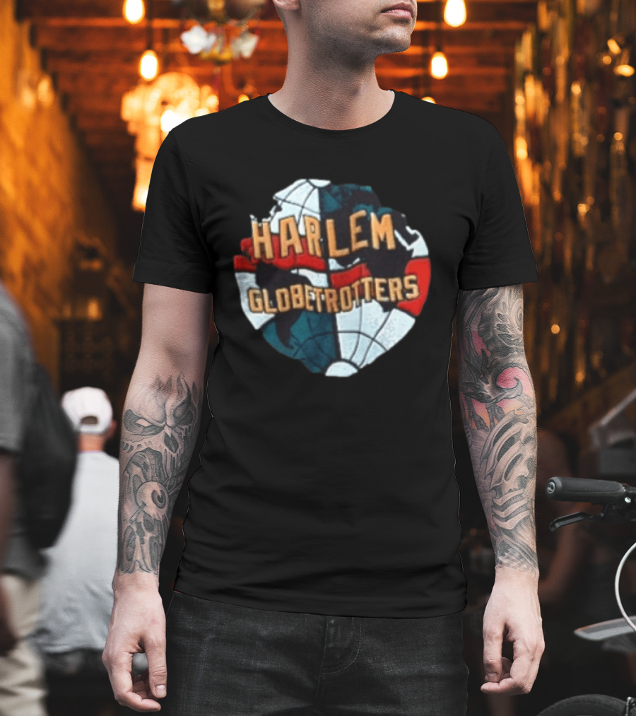 Harlem Globetrotters Basketball Globe T-Shirt