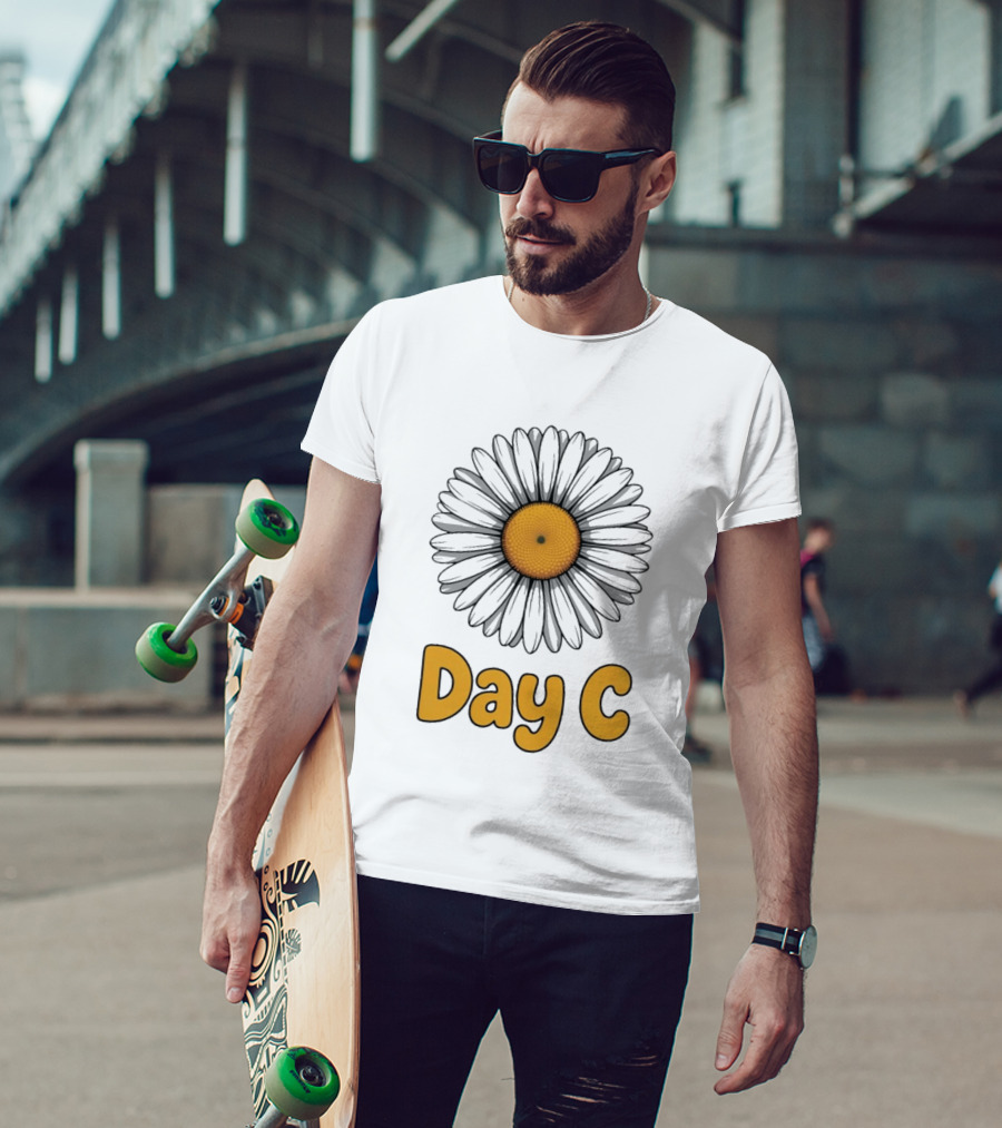 Day C Daisy Flower Vibrant Yellow Petals T-Shirt