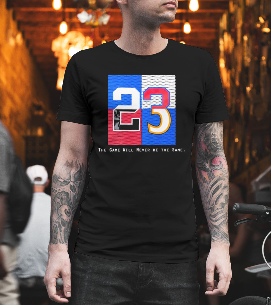 Shota Imanaga 23 The Game Will Never Be The Same Colorful Number Mashup T-Shirt