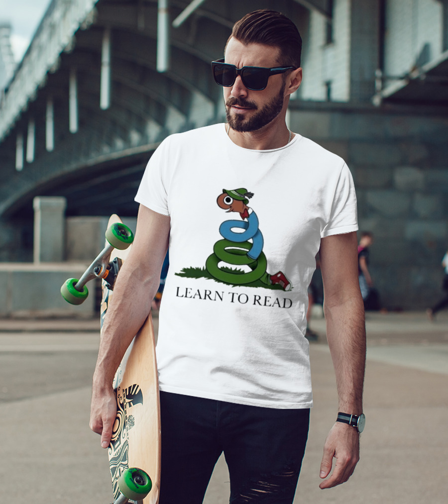 Learn To Read Alphabet Character With Hat And Sneakers T-Shirt