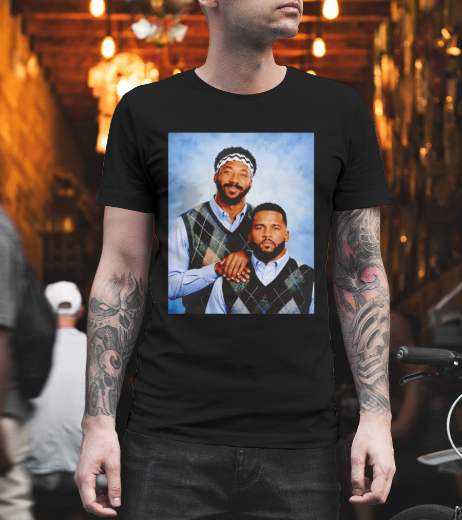 Myles Garrett Aaron Donald Los Angeles Rams Step Brothers T-Shirt