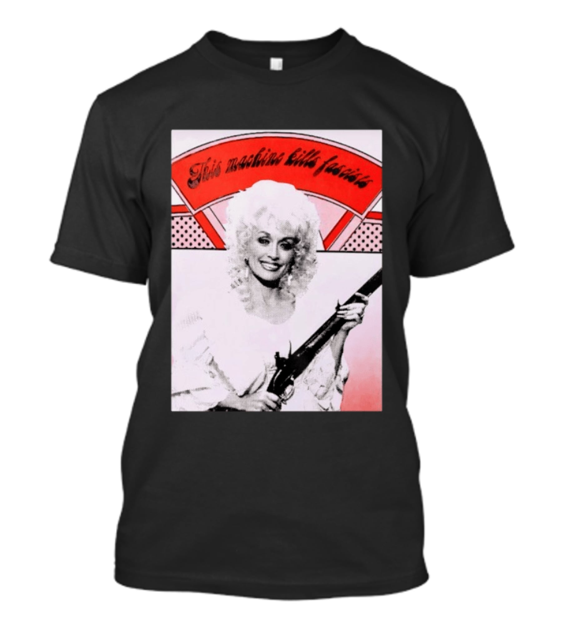 Nice Dolly Parton This Machine Kills Fascists T-Shirt