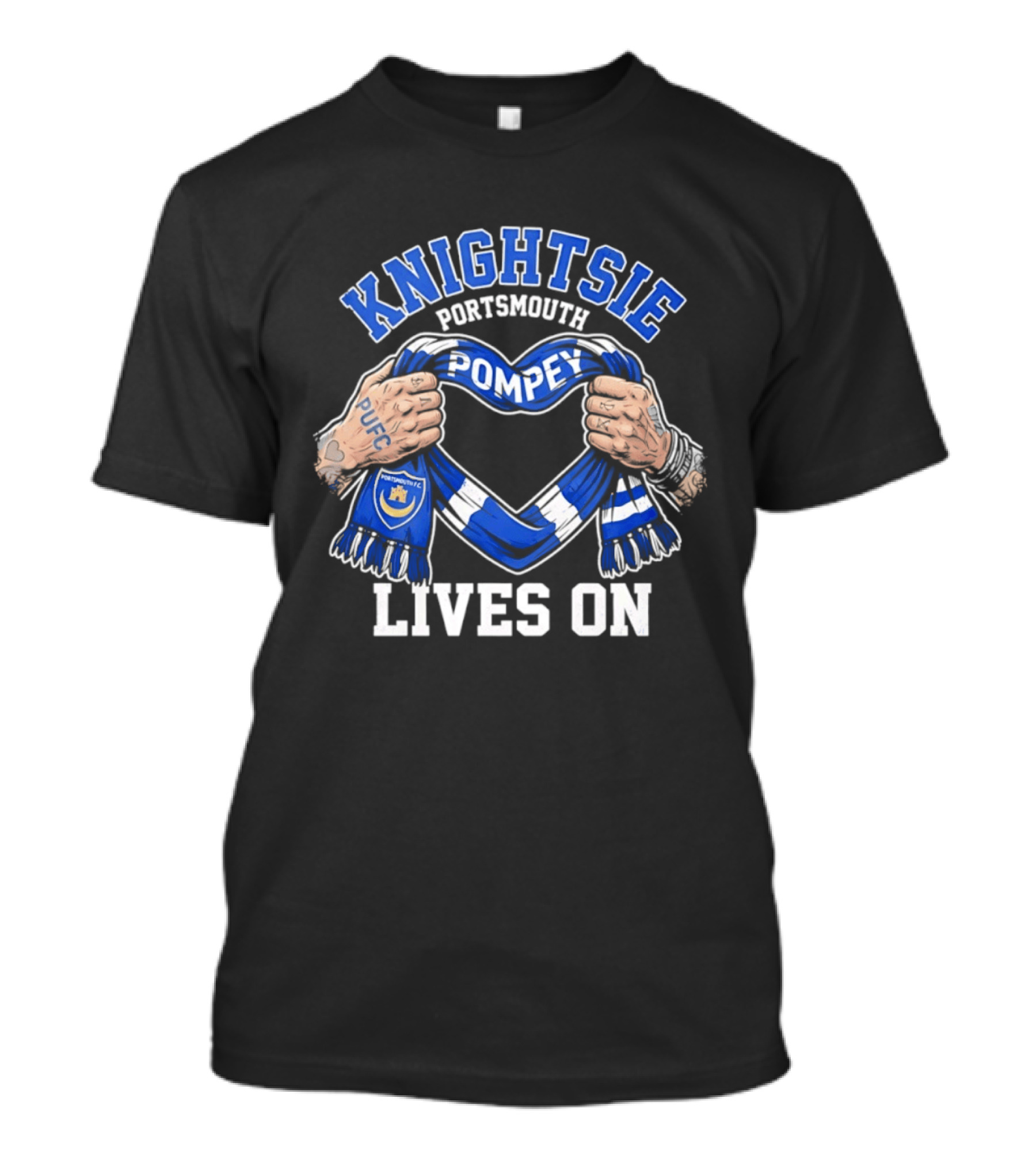 KNIGHTSIE Portsmouth PUFC Pompey Lives On T-Shirt