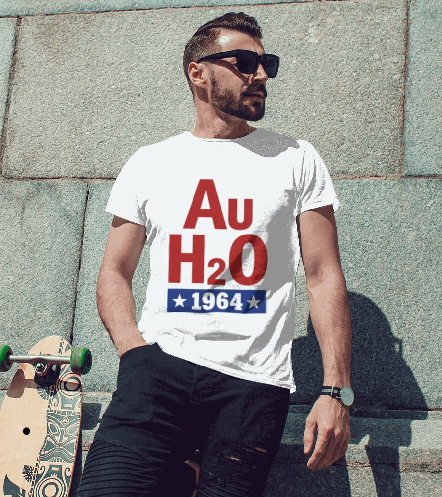 Au H2O 1964 Barry Goldwater Chemistry Political Campaign T-Shirt