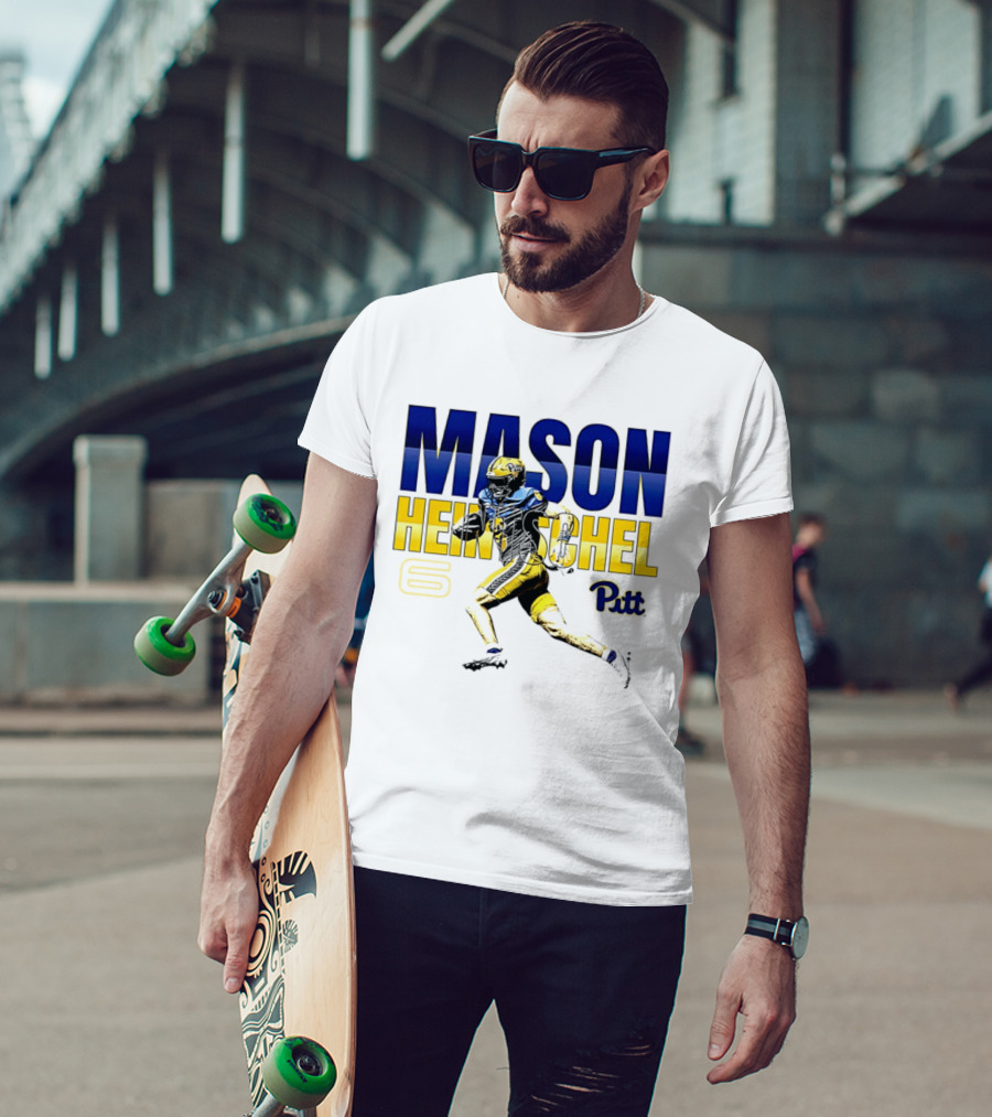Mason Heintschel Pitt Panthers Football Number 6 T-Shirt