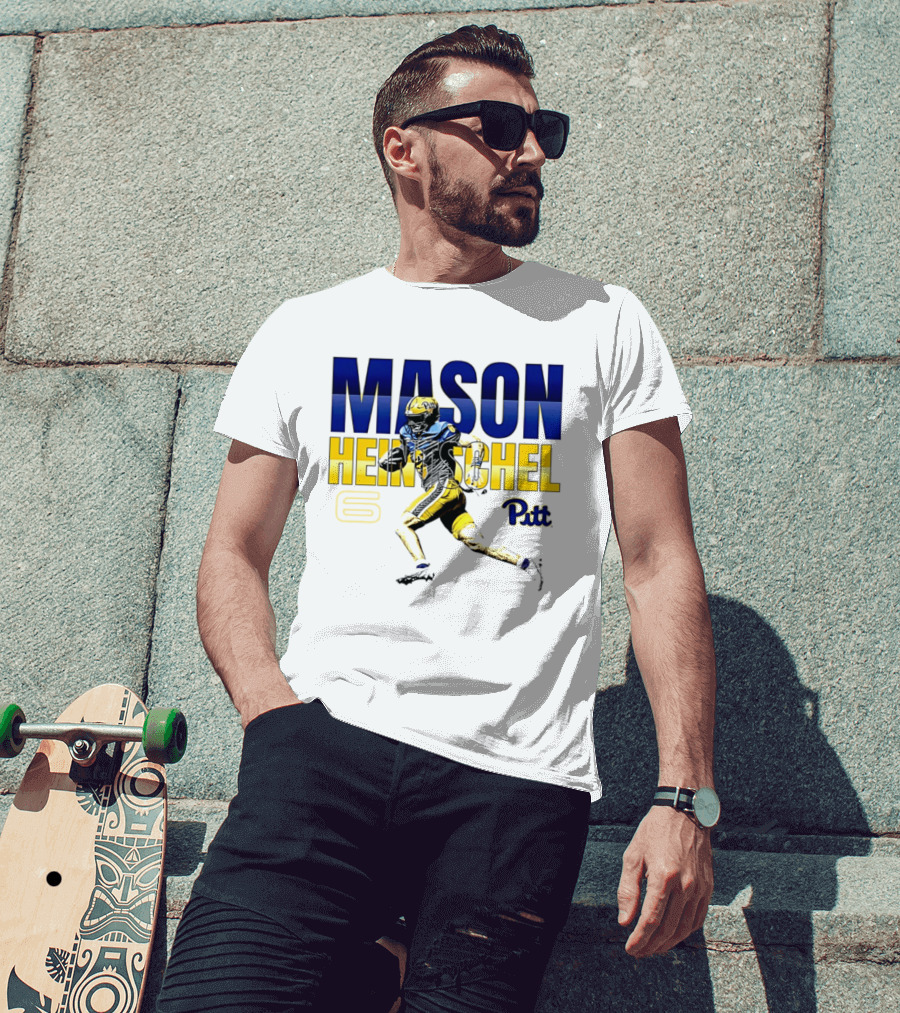 Mason Heintschel Pitt Panthers Football Number 6 T-Shirt