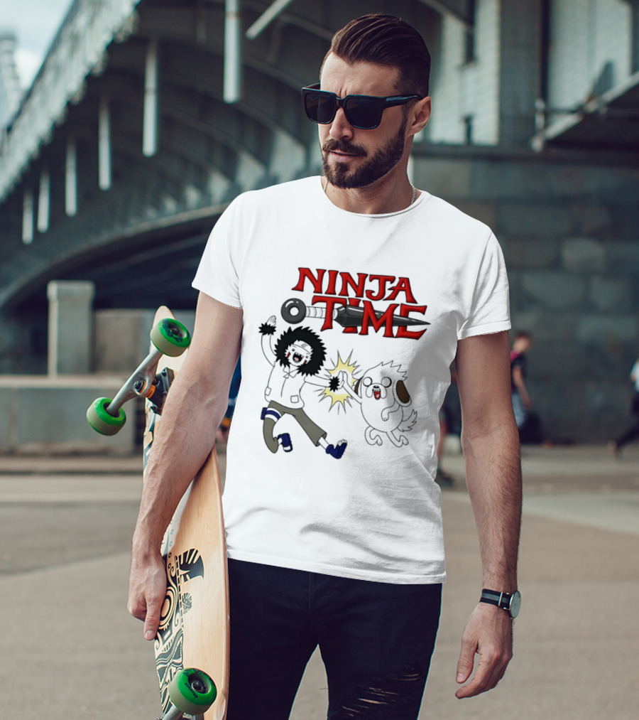 Ninja Time Kiba Inuzuka And Akamaru High Five Adventure T-Shirt