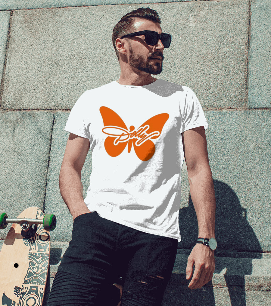 Dolly Parton Butterfly Orange Country Legend T-Shirt