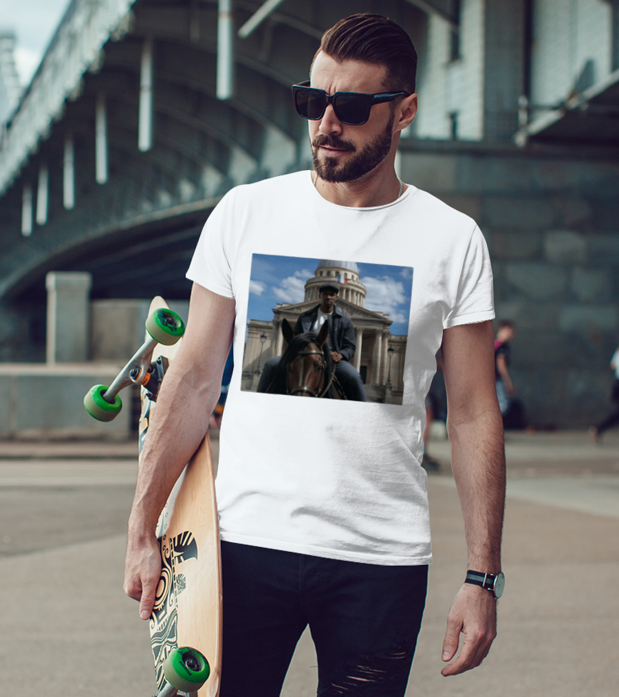 Dolly Parton Lupin Part 4 Assane Diop Horse Riding Pantheon Paris Netflix Series T-Shirt